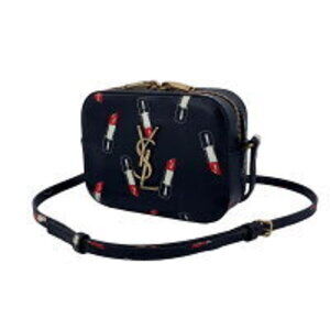 Saint Laurent Monogram Camera Bag Shoulder Crossbody Lipstick AO